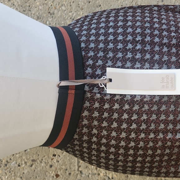 LA FEE MARABOUTEE houndstooth skirt - Picture 8 of 13